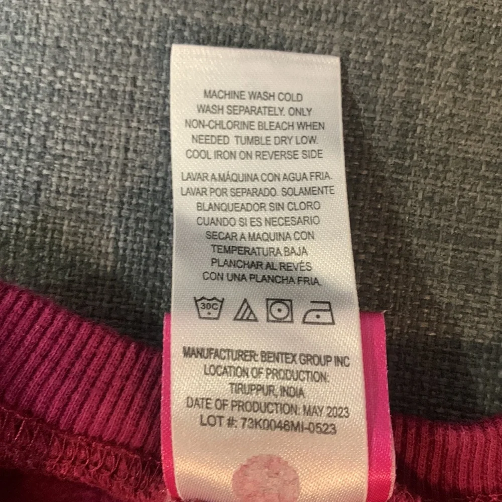 Disney Junior Minnie Girls Sweatshirt Burgundy 3T Graphic Casual Play Date